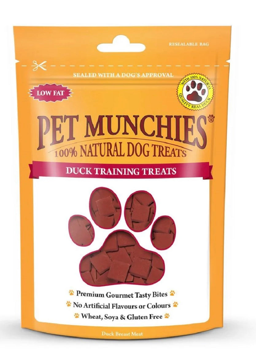 Pet Munchies Natural Dog Treats Duck Training Treats