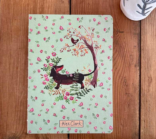 Alex Clark - Dachshund Naked Spine Notebook