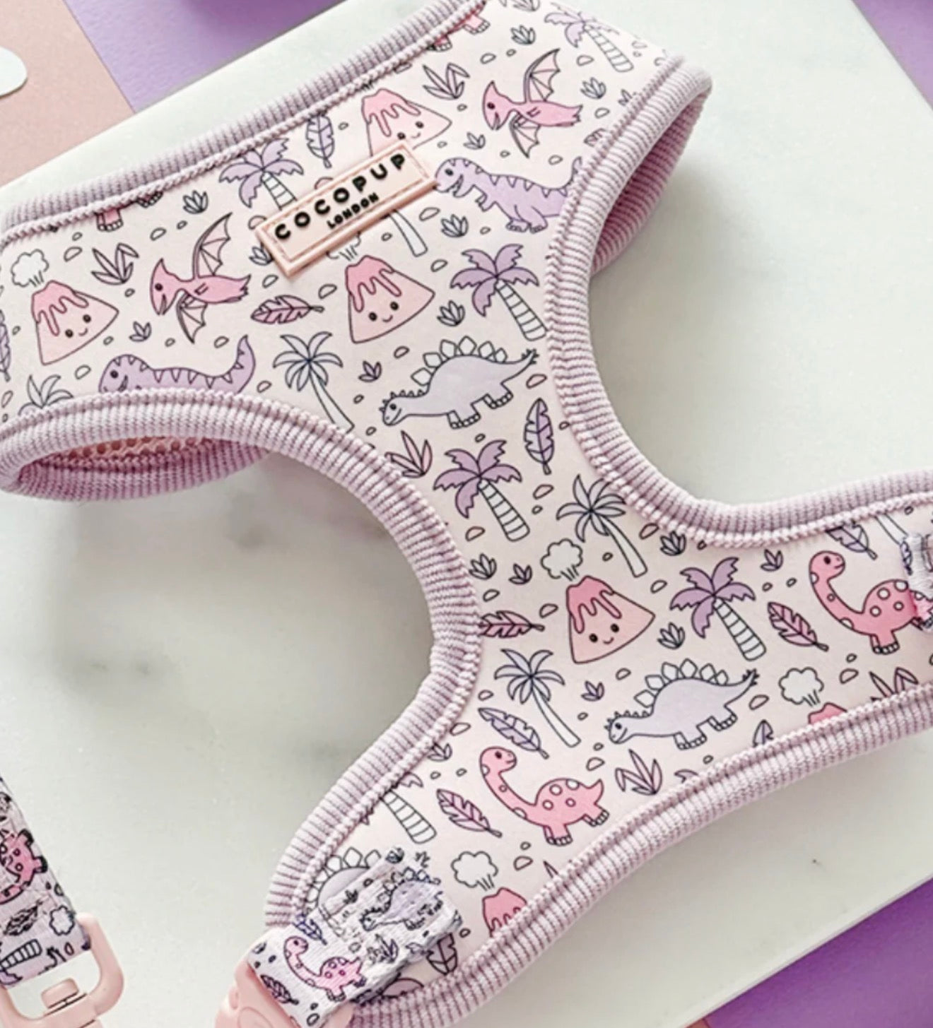 Cocopup London Princess Dino Adjustable Neck Harness