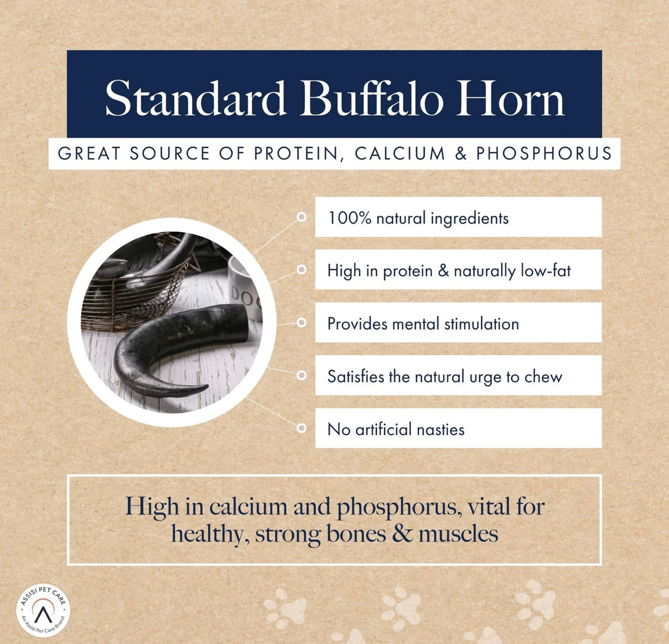 Hollings Choice Cuts Buffalo Horn Standard
