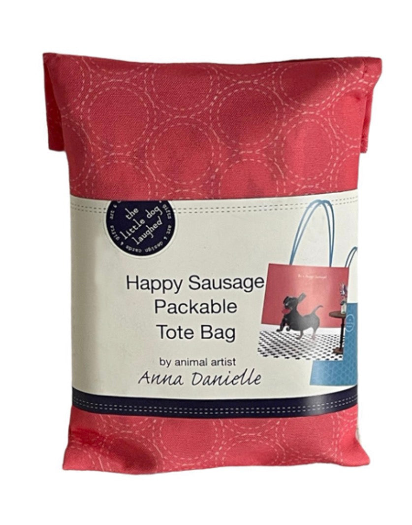 Dachshund Packable Tote Bag