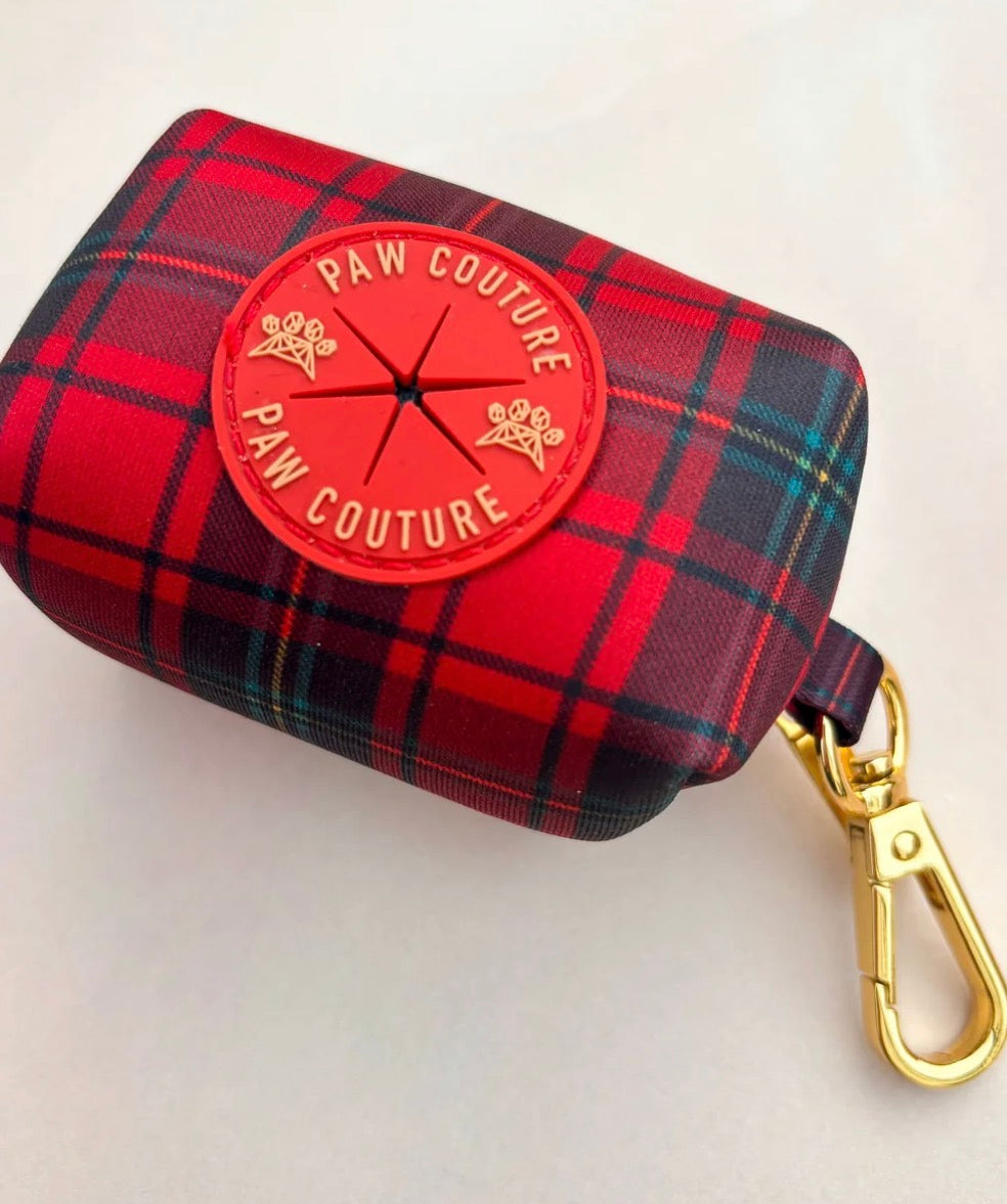 Paw Couture Tartan Deluxe Poo Bag Holder