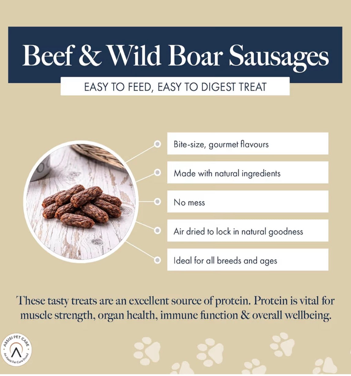 Hollings Beef & Wild Boar Bite-Size Sausages