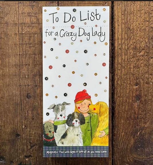 Alex Clark - Crazy Dog Lady Magnetic To Do List