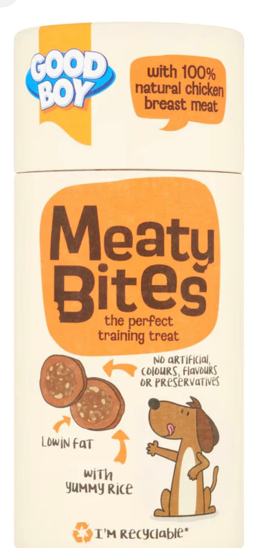 Good Boy Meaty Bites Chicken with Rice - Low Fat Dog Treats