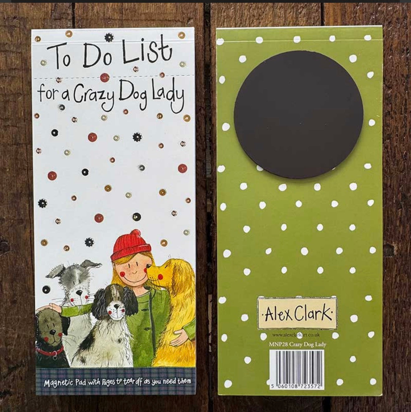 Alex Clark - Crazy Dog Lady Magnetic To Do List