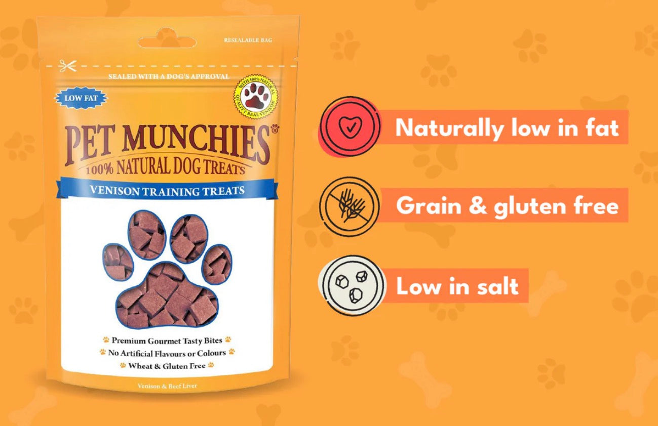 Pet Munchies Natural Dog Treats Venison Training Treats
