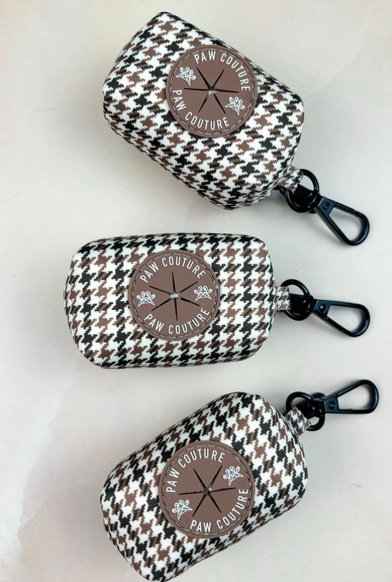 Paw Couture Country Houndstooth Poo Bag Holder