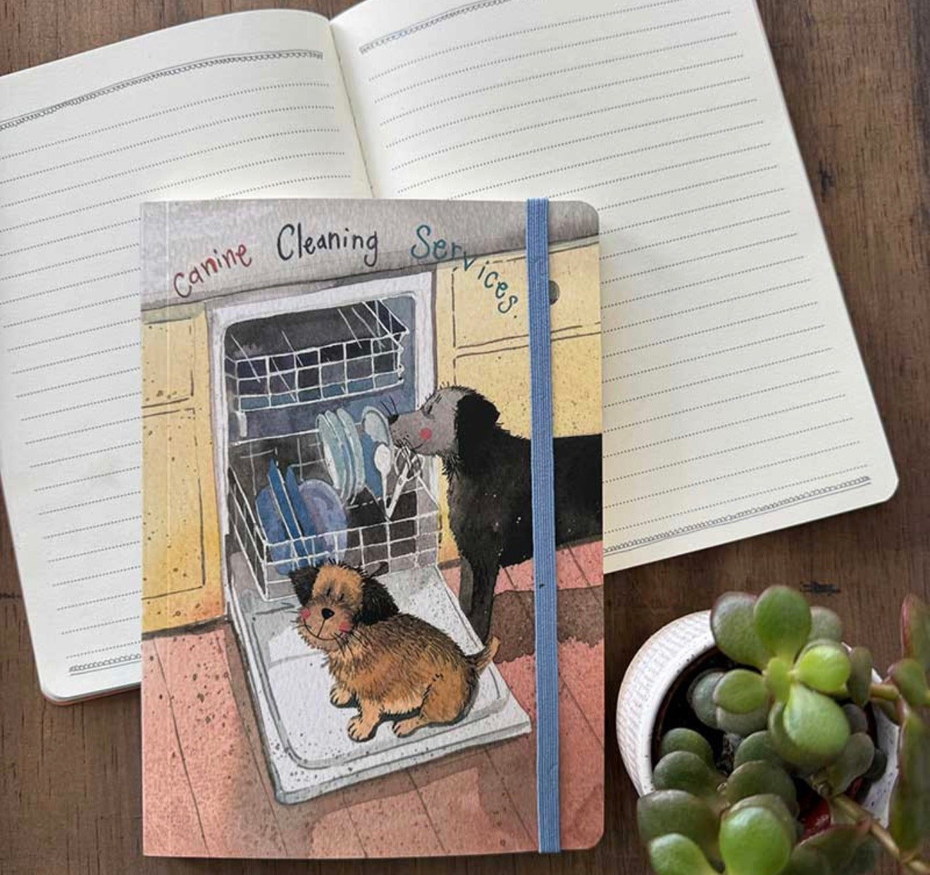 Alex Clark - Canine Cleaning Services Large Notebook