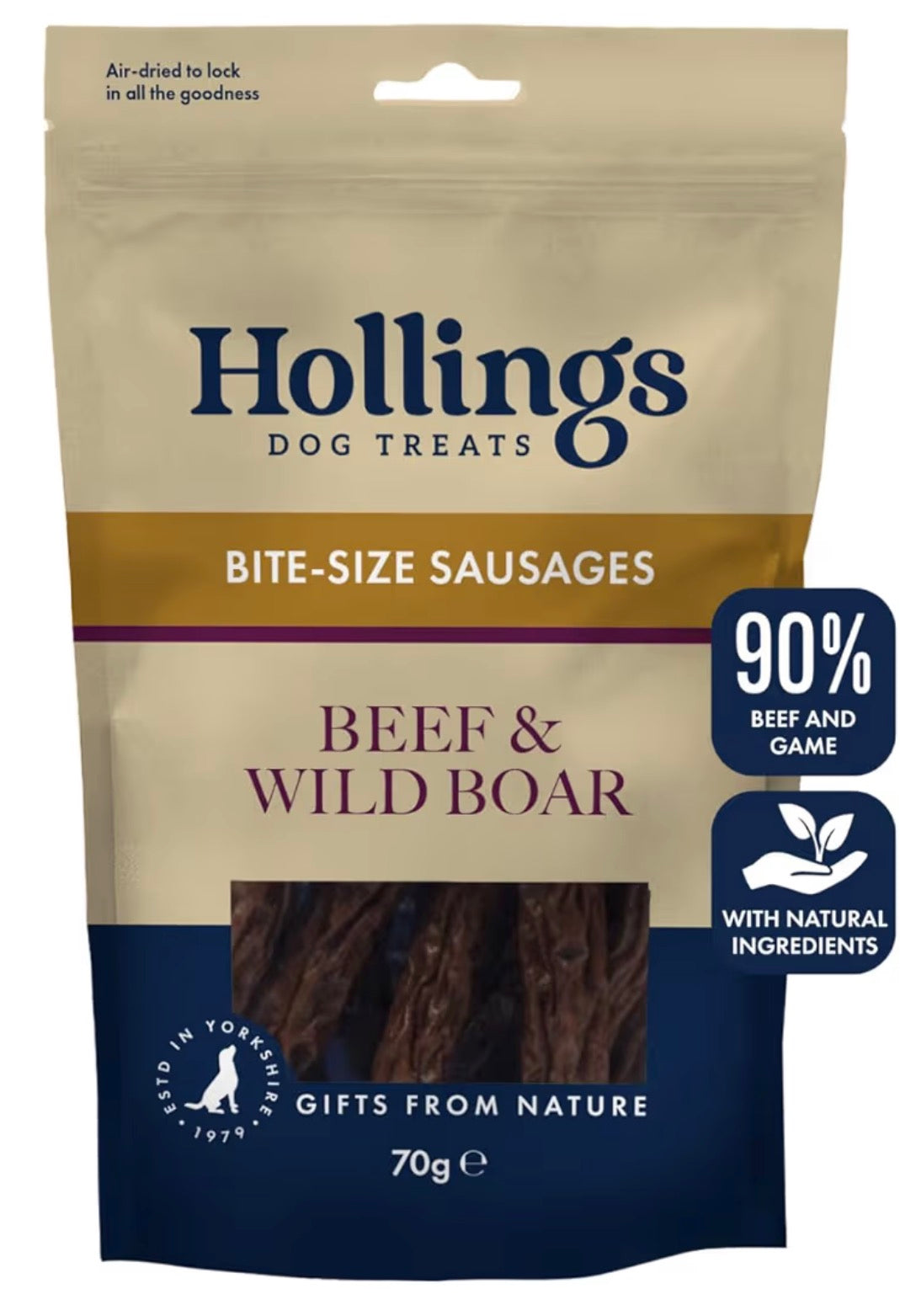 Hollings Beef & Wild Boar Bite-Size Sausages