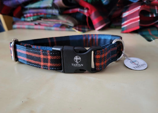Tartan Terrors Angus Tartan Collar (Silver Buckle)