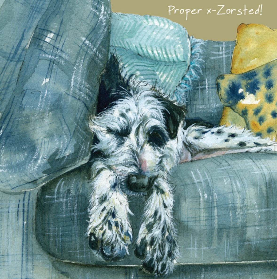 The Little Dog Laughed German Wirehaired Pointer X Greeting Card | Anna Danielle