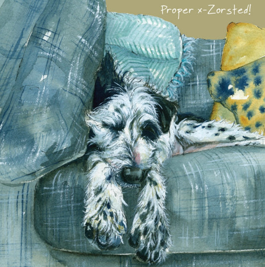 The Little Dog Laughed German Wirehaired Pointer X Greeting Card | Anna Danielle