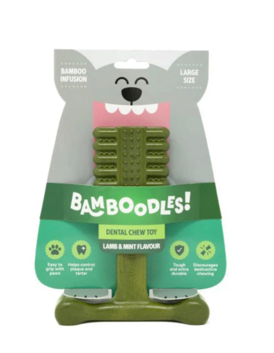 Bamboodles Dental Chew Toy Lamb & Mint Flavour Medium Size