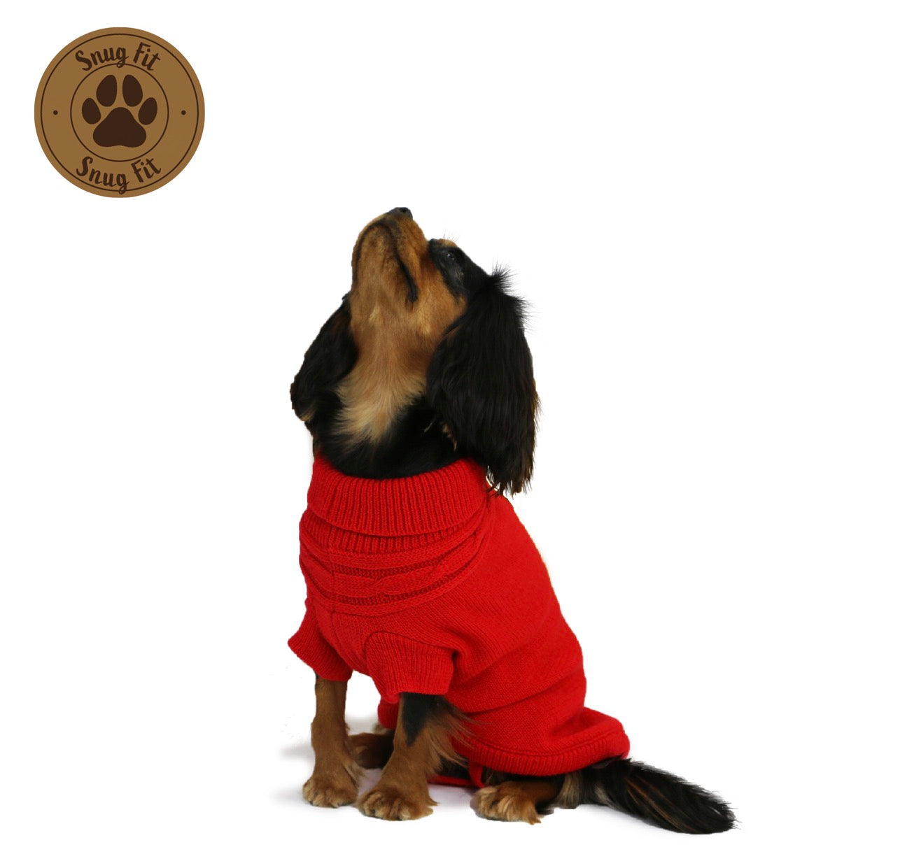 Ancol Cable Knit Jumper Red