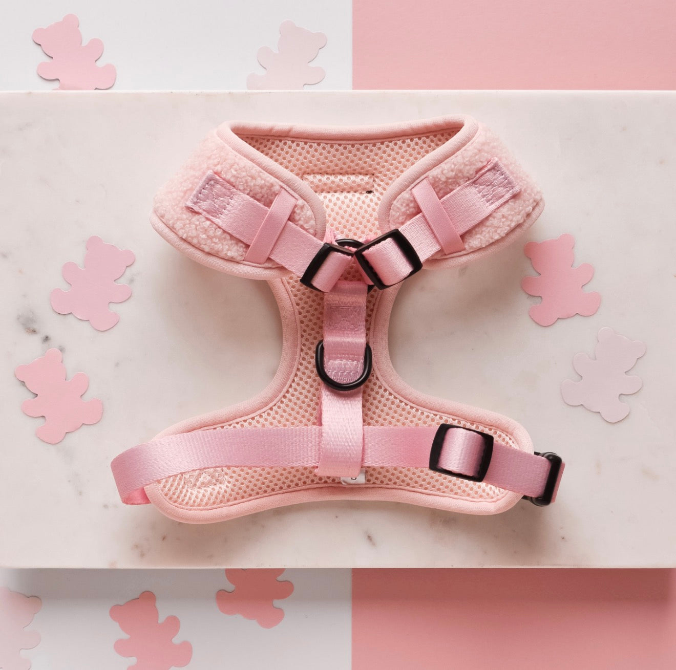 Cocopup London Teddy Adjustable Neck Harness Love-a-Lot