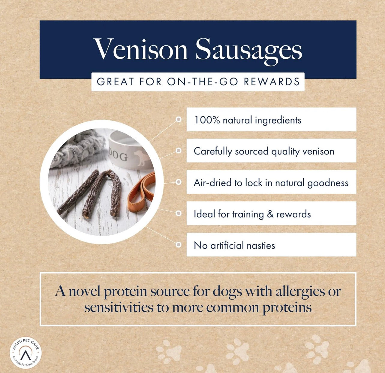 Hollings Gourmet Sausages With Venison