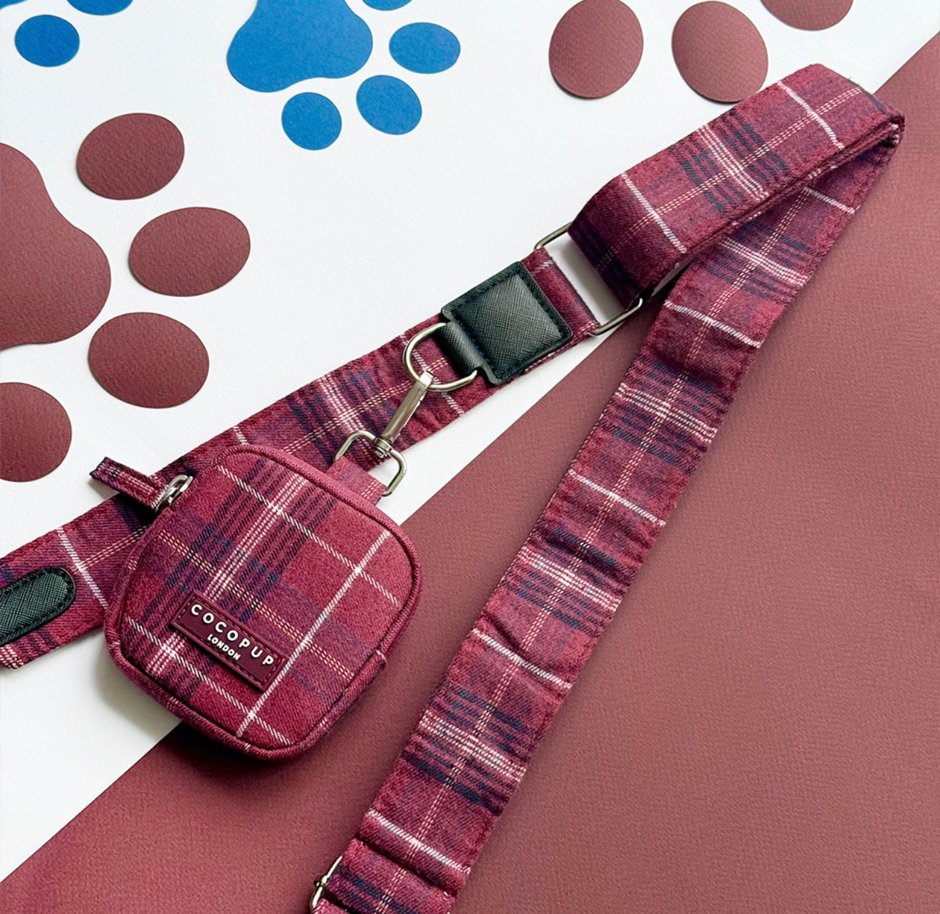 MULBERRY PLAID DOG WALKING BAG BUNDLE WITH FREE WASHING MACHINE BAG