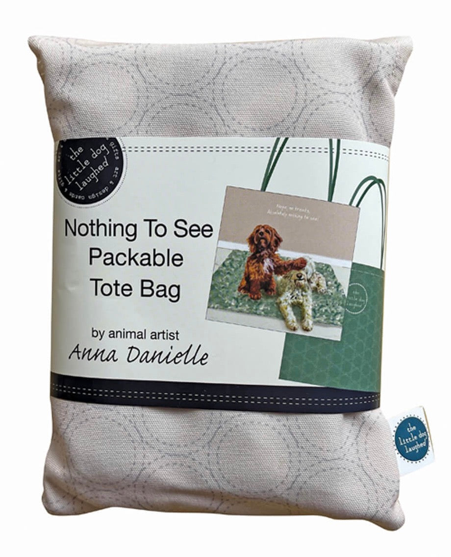 The Little Dog Laughed Cockapoos Packable Tote Bag
