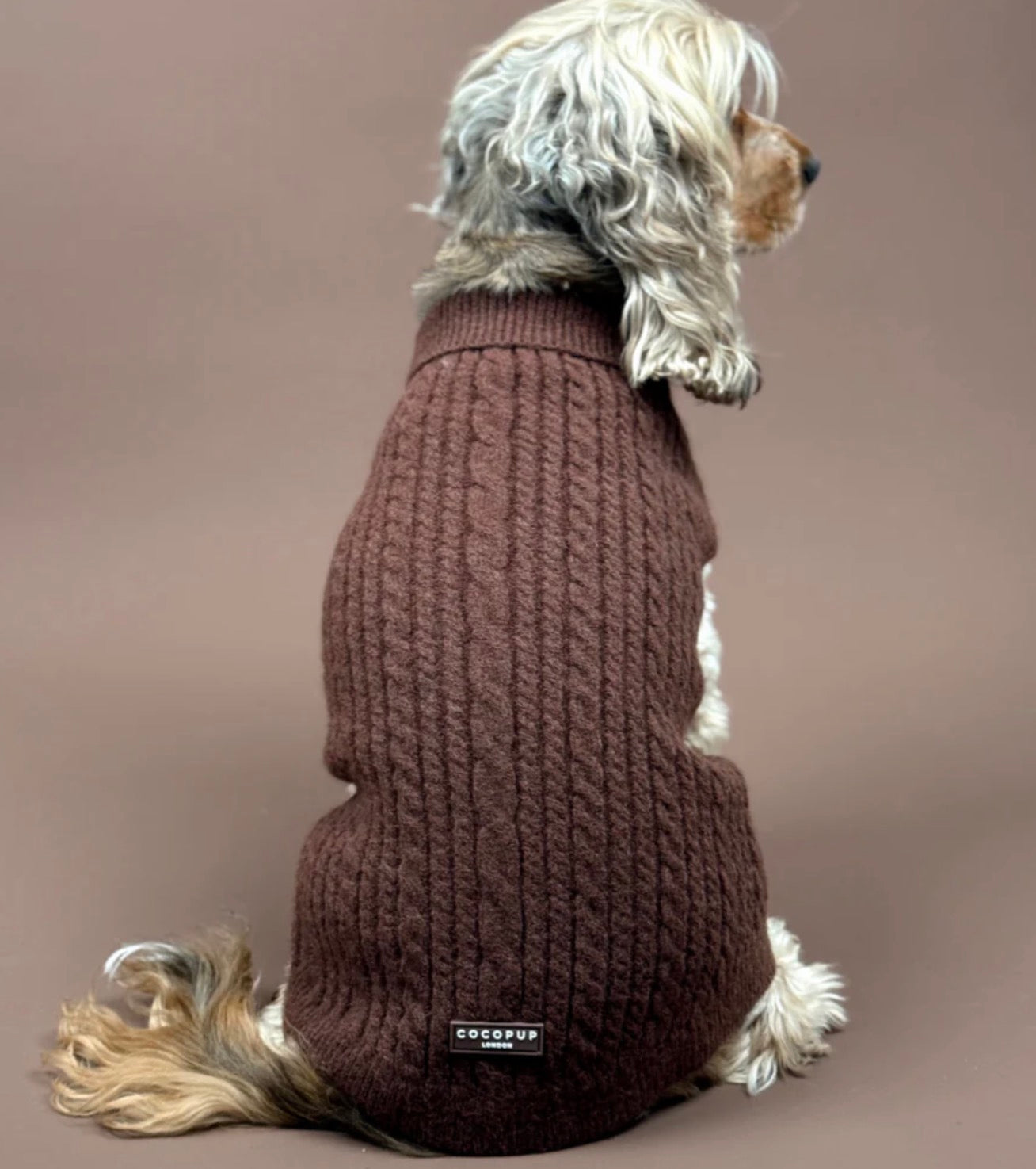 Cocopup London - JUMPER - CABLE KNIT HOT COCO