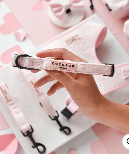 Cocopup Luxe Collar Baby Pink Heart