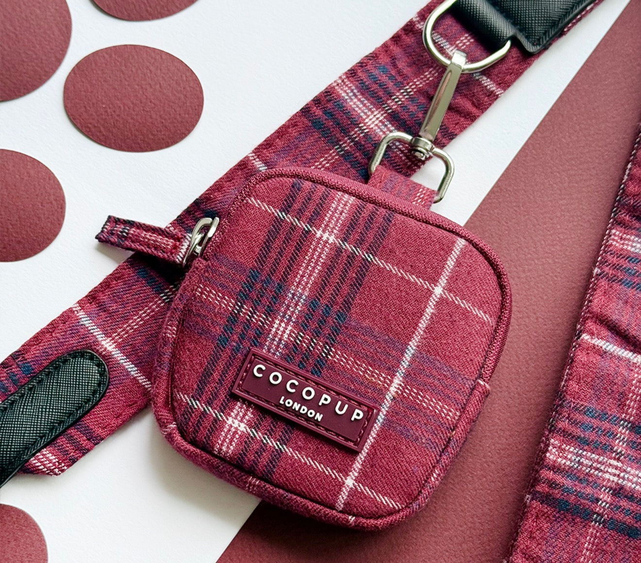 MULBERRY PLAID DOG WALKING BAG BUNDLE WITH FREE WASHING MACHINE BAG