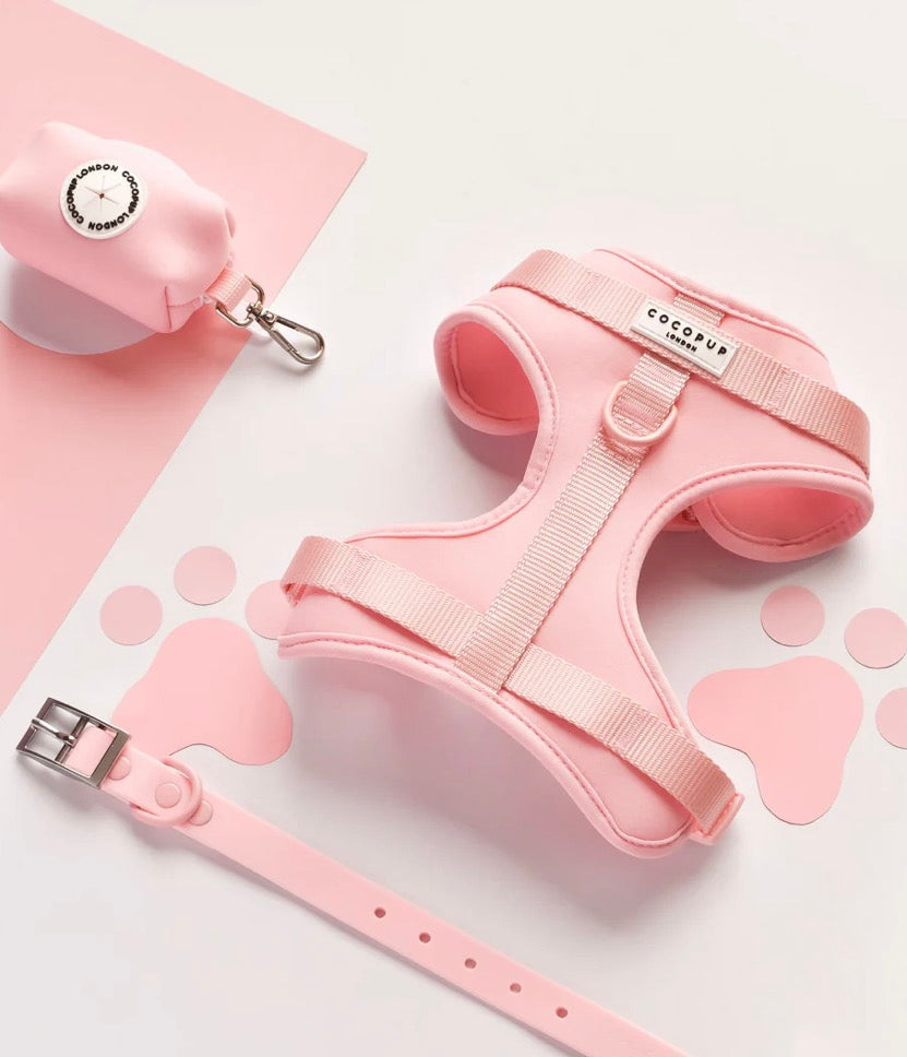 Cocopup London Nakd Adjustable Kneck Harness - Candyfloss