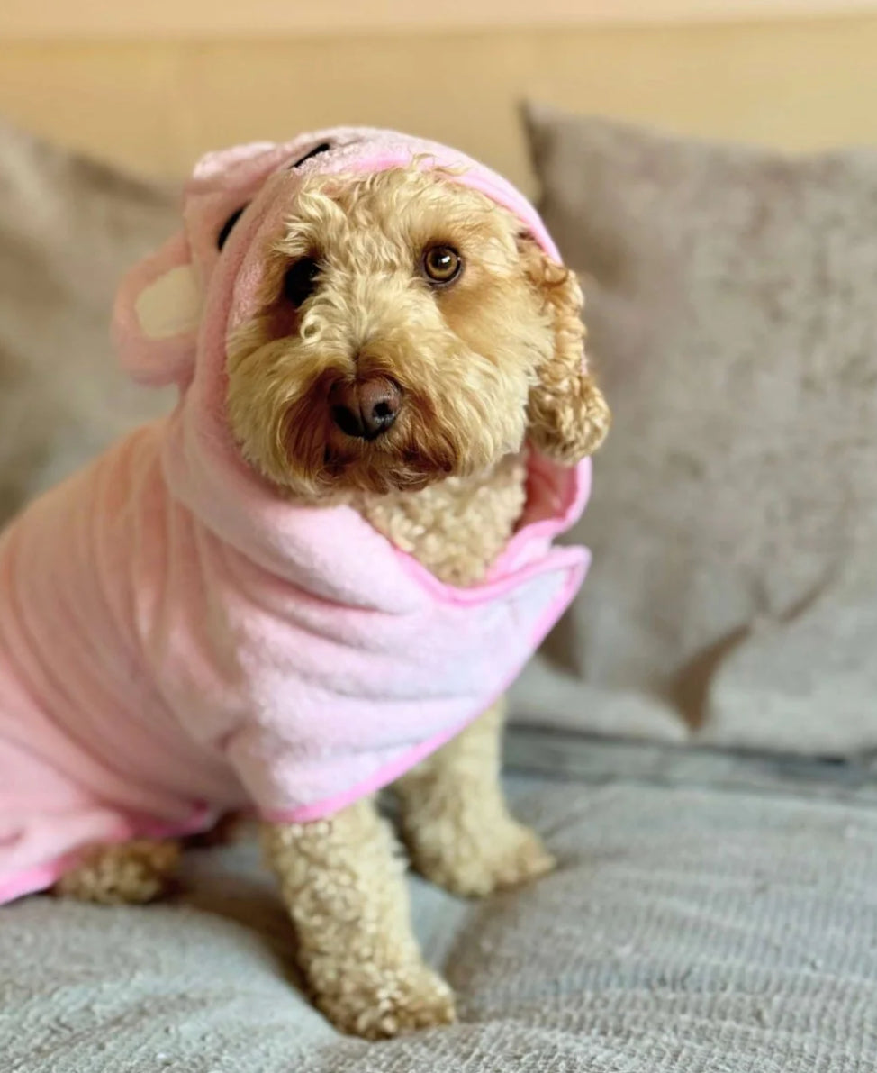 Pup Club Couture Drying Robe - Pink