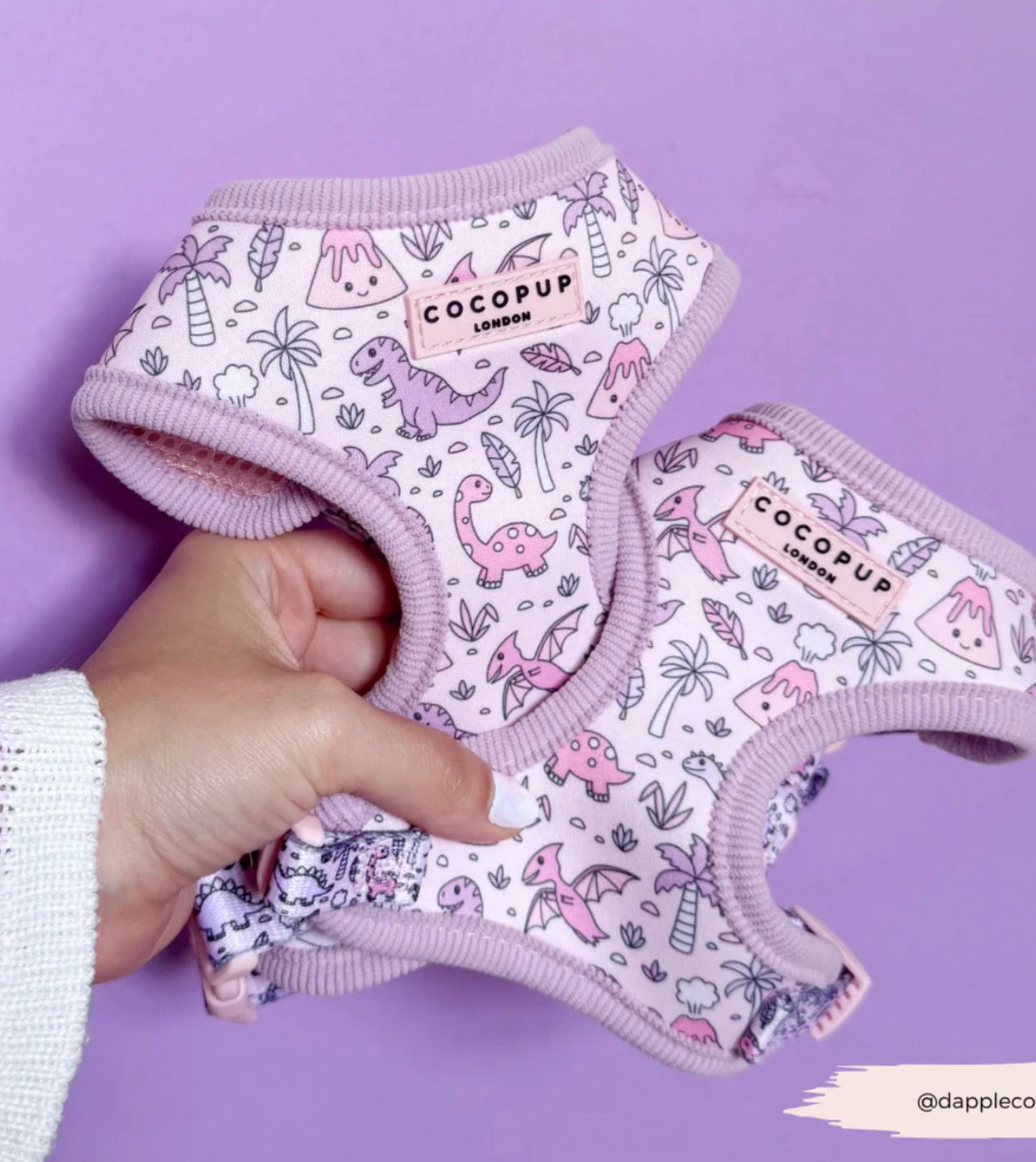 Cocopup London Princess Dino Adjustable Neck Harness