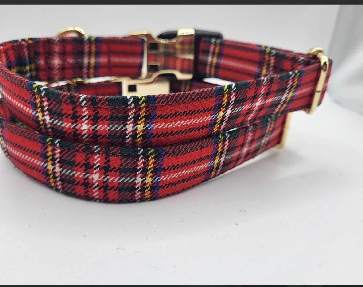Tartan Terrors Royal Stewart (Black) Tartan Collar