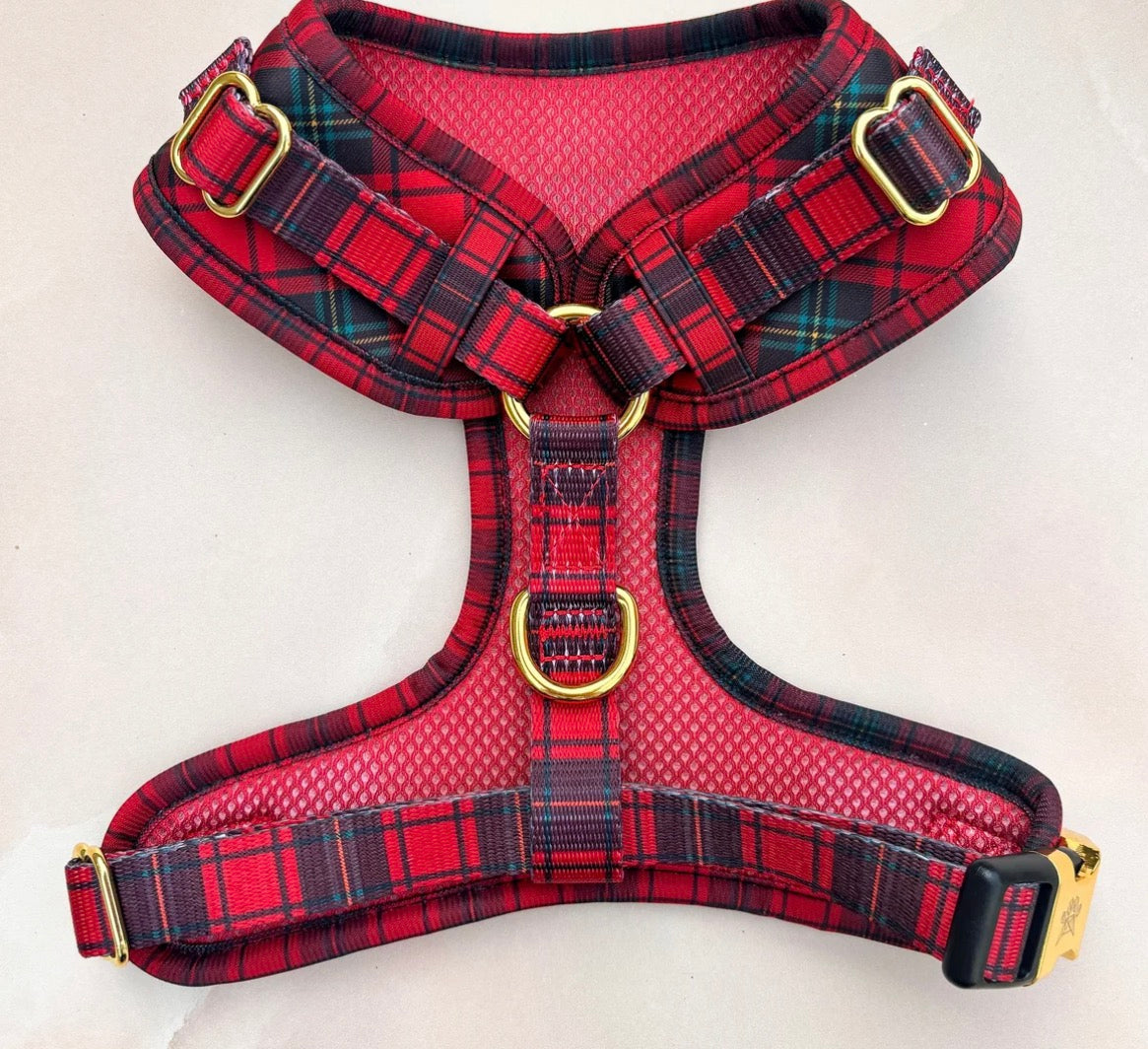 Paw Couture Tartan Deluxe Adjustable Harness