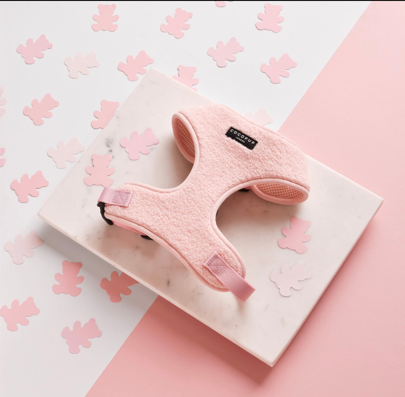 Cocopup London Teddy Adjustable Neck Harness Love-a-Lot