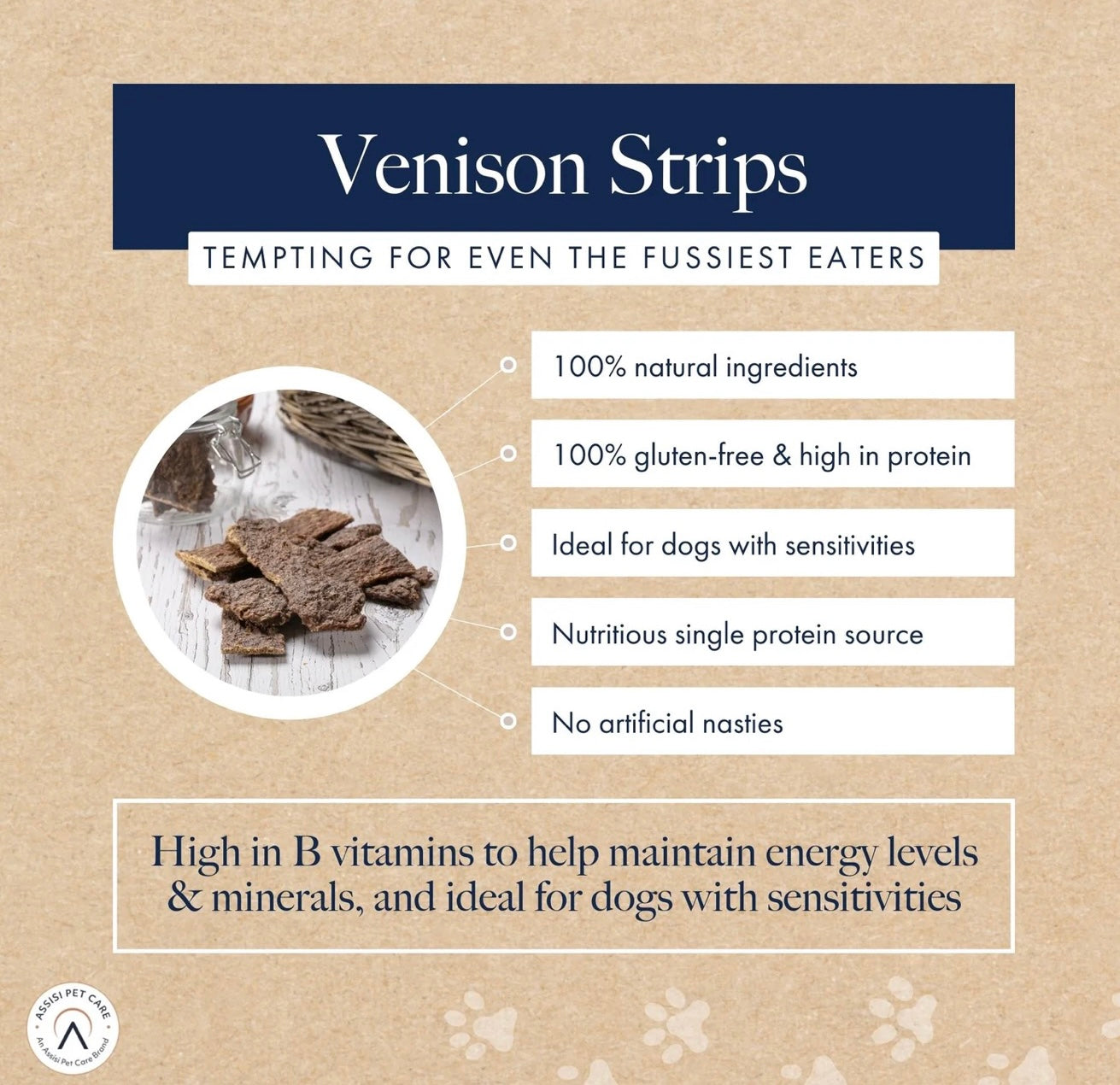 Hollings Dog Treat Training Venison Strips