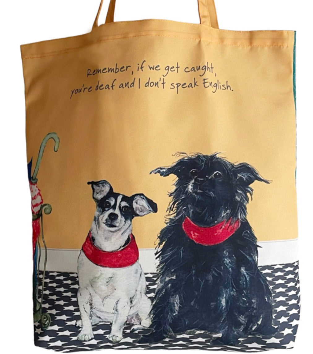 The Little Dog Laughed Funny Terriers Tote Bag