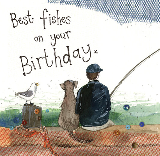 Alex Clark - Best Fishes Fishing Birthday Card
