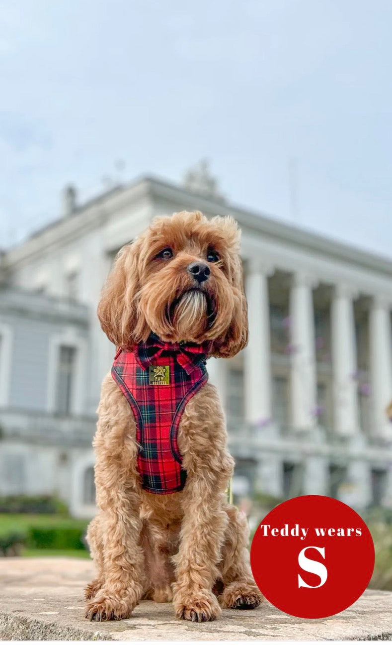 Paw Couture Tartan Deluxe Adjustable Harness