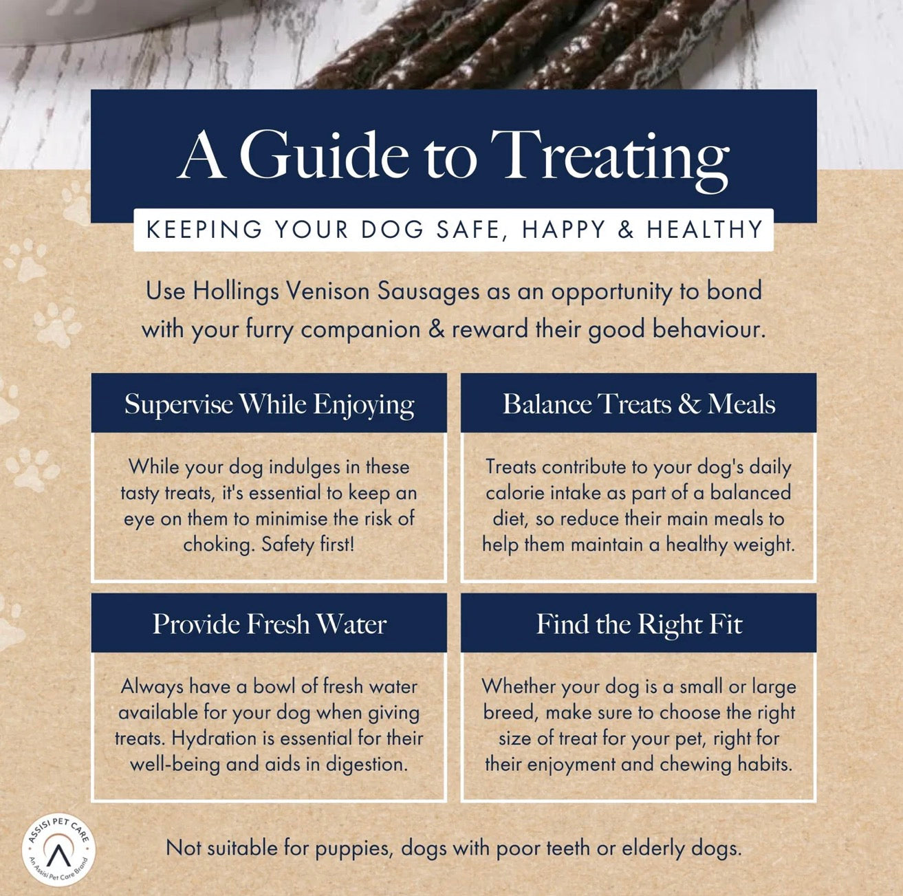 Hollings Gourmet Sausages With Venison