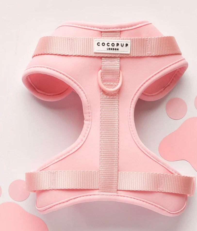 Cocopup London Nakd Adjustable Kneck Harness - Candyfloss