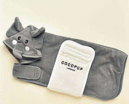 Cocopup London - Nelly the Elephant Dog Drying Robe