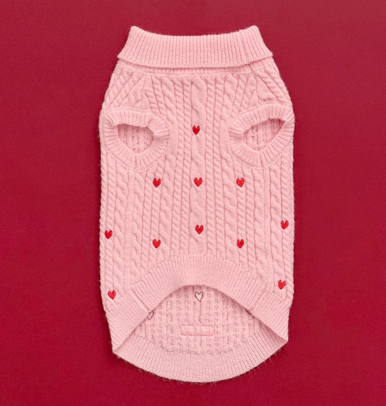 Cocopup London Dog Jumper Pink Heartstrings