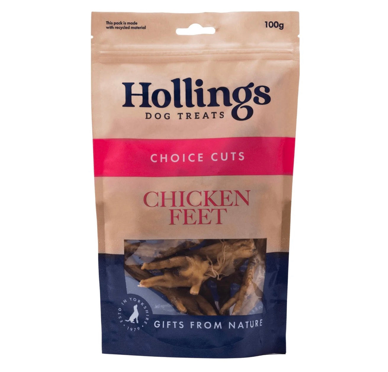 Hollings Dog Treats Choice Cuts Chicken Feet