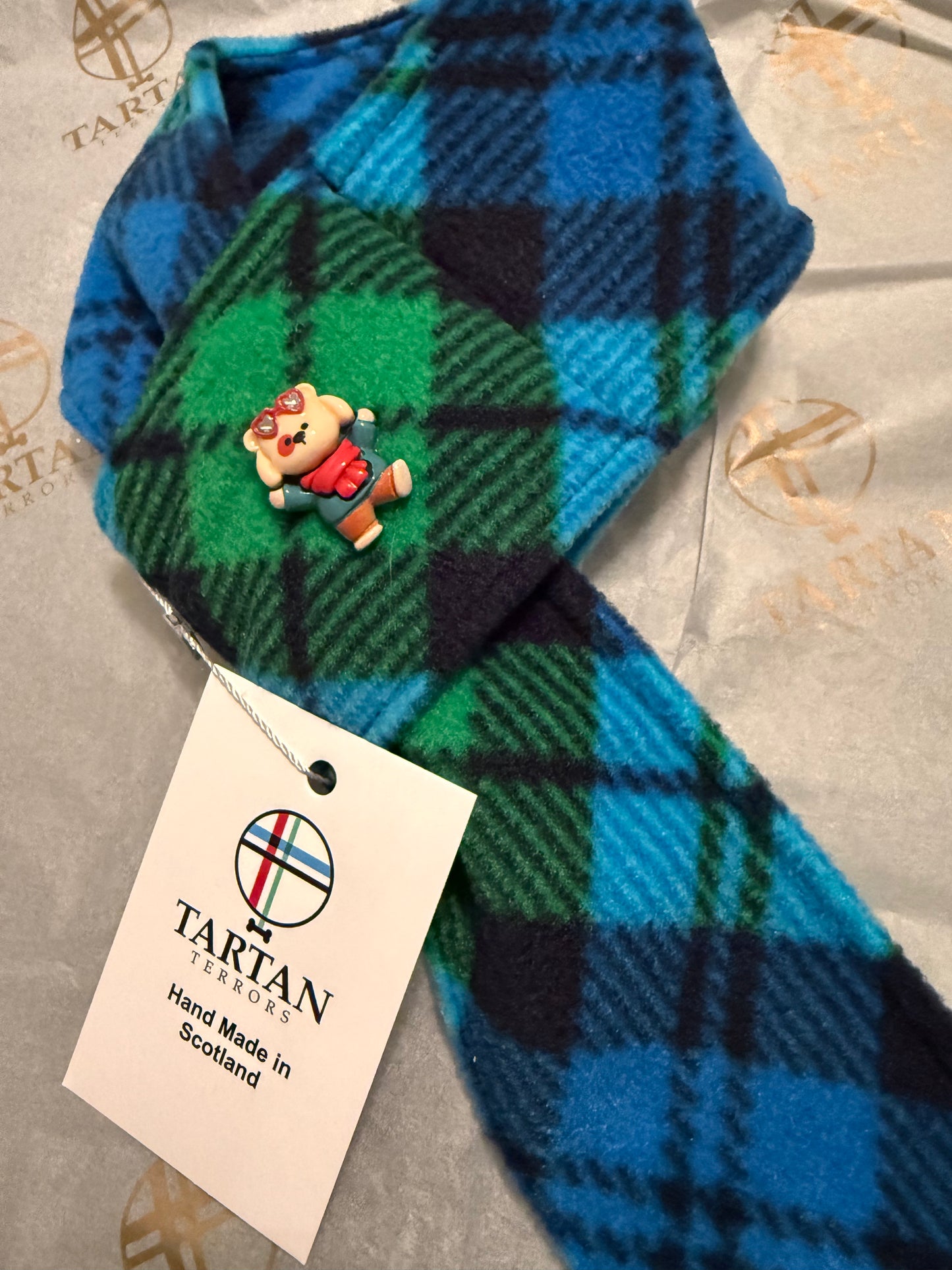 Tartan Terrors Campbell Tartan Fleece Dog Scarf