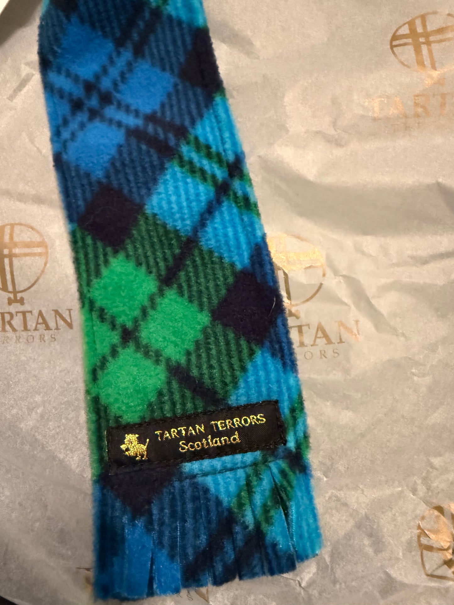 Tartan Terrors Campbell Tartan Fleece Dog Scarf